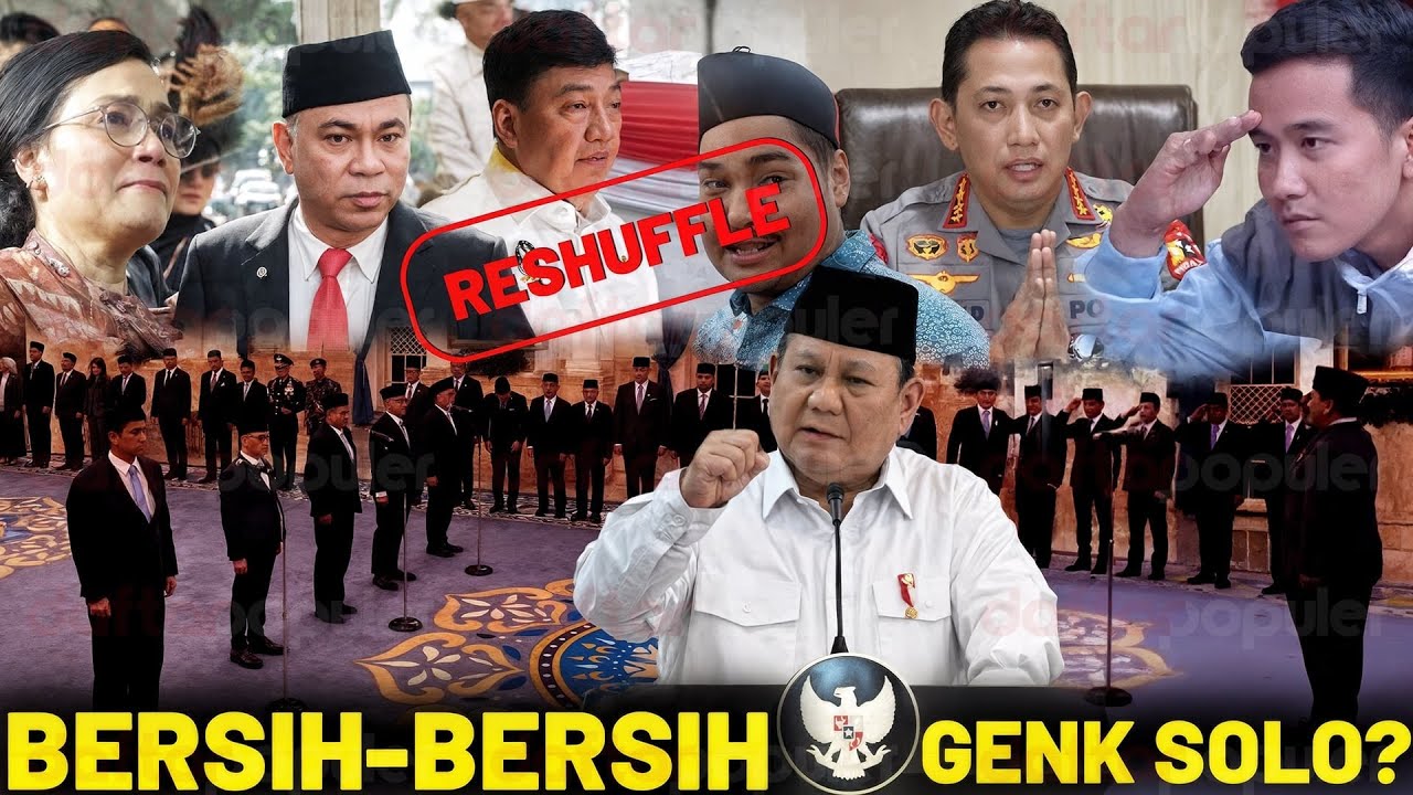 Youtube Thumnail image of : BERSIH-BERSIH KABINET PRABOWO! Purbaya Bergaya Koboy, Geng Solo Ketar-Ketir