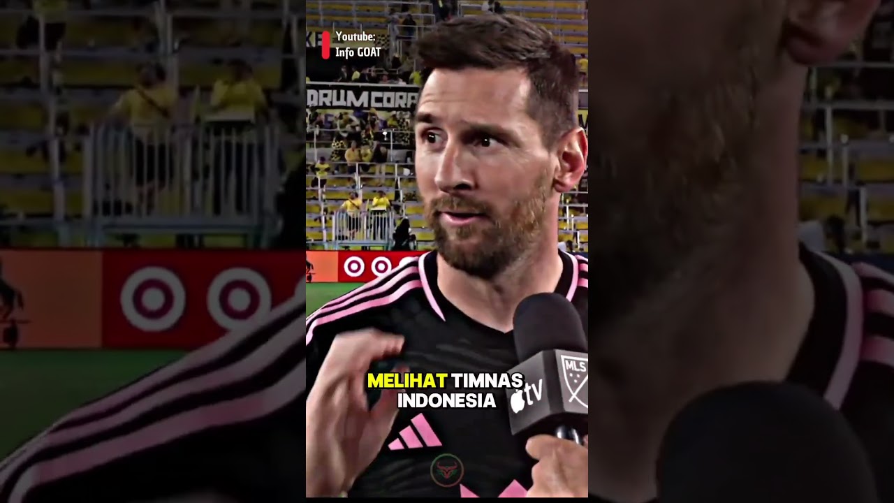 Youtube Thumnail image of : Bela Indonesia, Lionel Messi menyebut Indonesia sebagai negara yang benar-benar gila sepak bola.