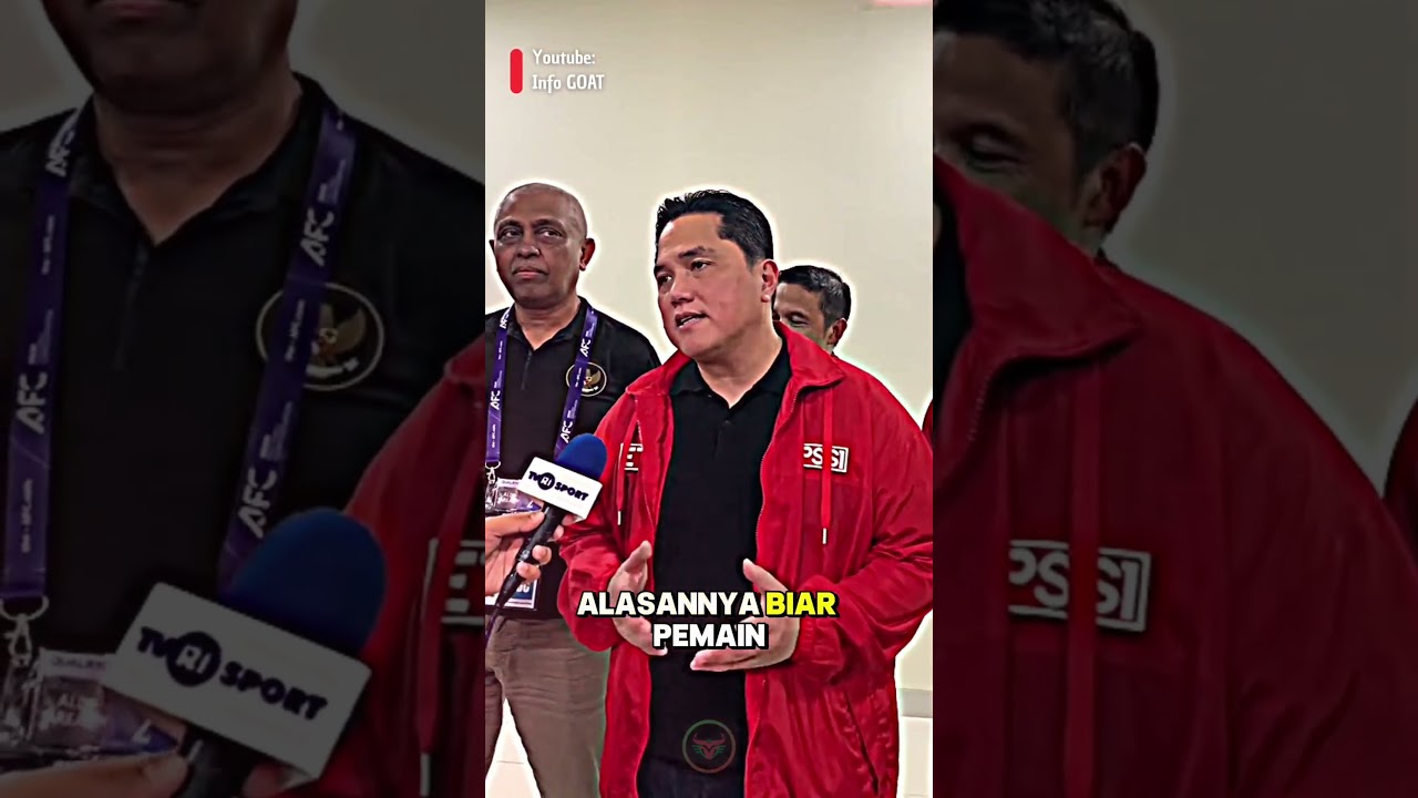Youtube Thumnail image of : “Erick Thohir resmi umumkan laga Timnas Indonesia vs Irak diundur, dari jam 18.30