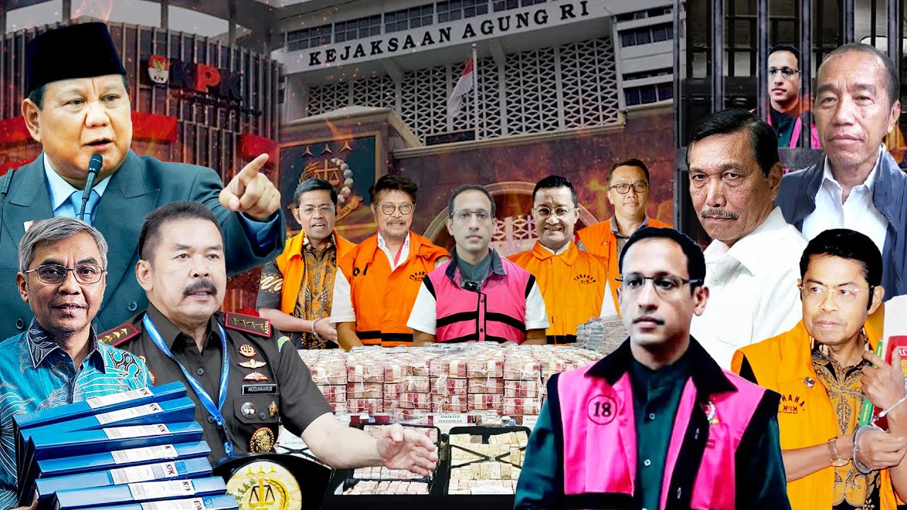 Nadiem Tersangka! 8 Menteri Korupsi Era Jokowi Terungkap, Nama Luhut & Jokowi Ikut Disorot?