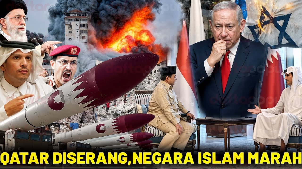 Youtube Thumnail image of : Qatar Cupu.! Israel Serang Habis Negara Muslim
