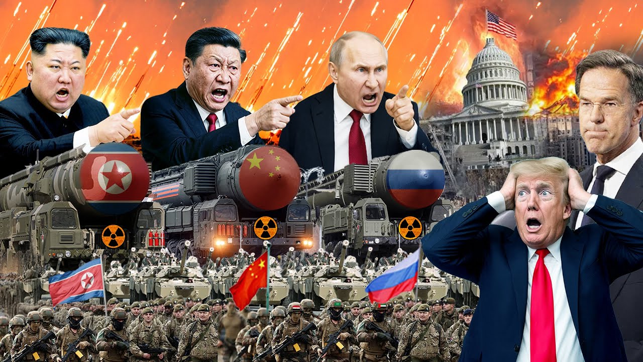 Youtube Thumnail image of : CHINA, RUSIA dan KOREA UTARA BERSATU! Poros Anti-Barat Siap Lawan Dominasi AS & NATO