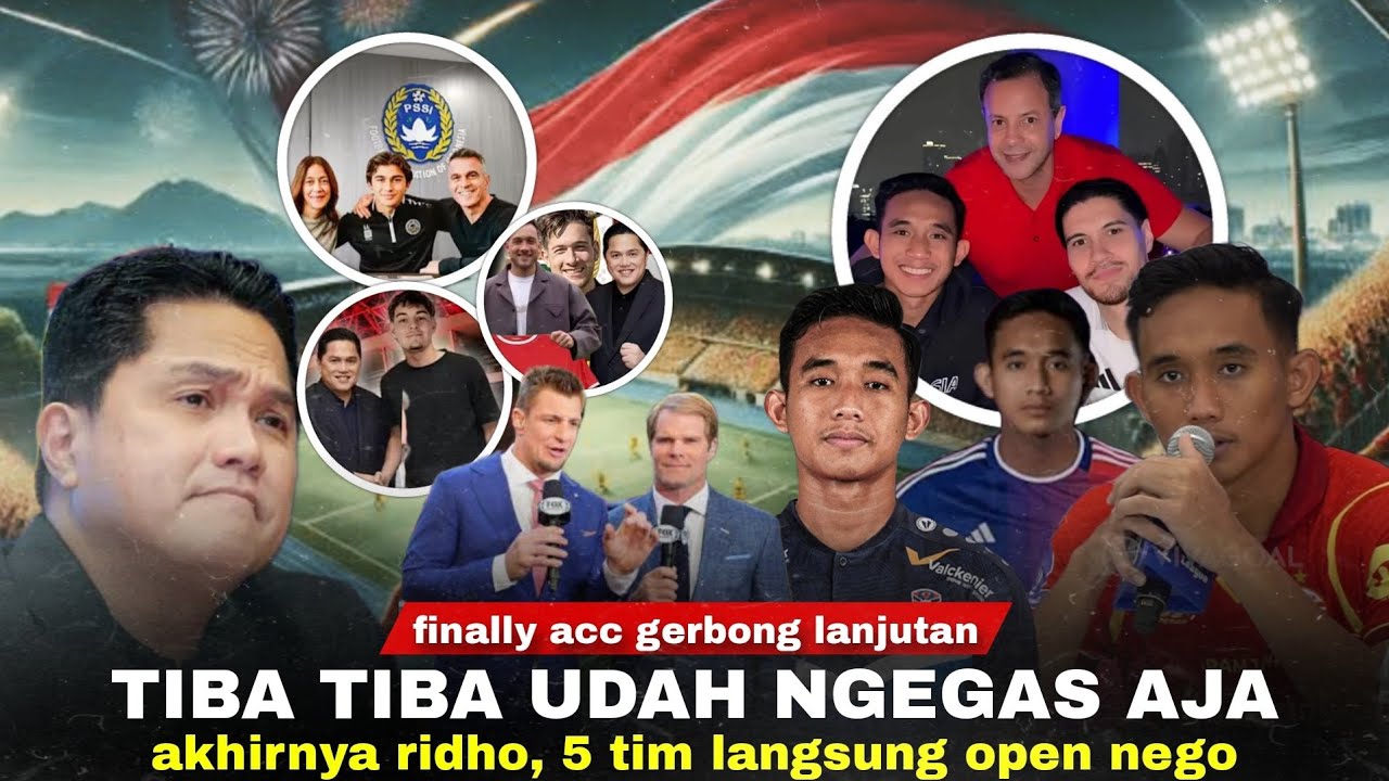Youtube Thumnail image of : Bermanuver Dibalik Kata Tidak: 3 Pemain Digas. Ridho Confirm Abroad, 5 Tim Siap Tebus. Tambah Seru