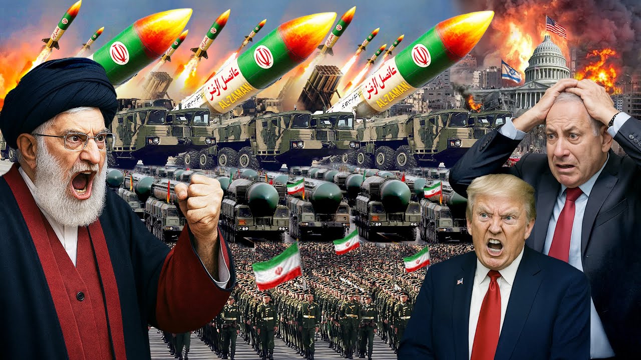 Youtube Thumnail image of : IRAN SIAP PERANG BESAR? Trump & Netanyahu Kaget Lihat Alutsista Baru Iran Jadi Ancaman AS–Israel