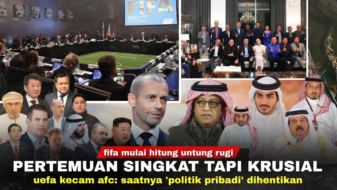 Youtube Thumnail image of : Emang Seharusnya Gitu! UEFA "DUKUNG" Gerakan Uni Asia, FIFA Mulai Hitung Untung Rugi. AFC Terpojok