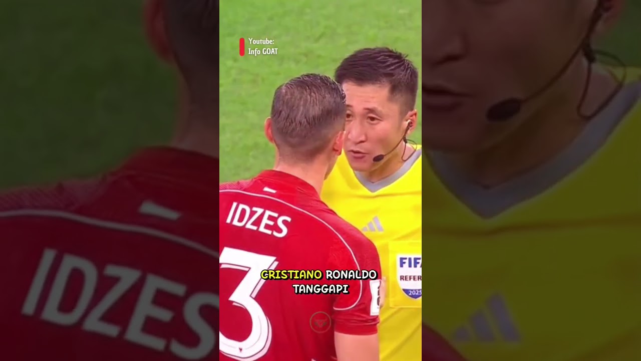 Youtube Thumnail image of : Kontroversi Wasit China Ma Ning trending topik, Cristiano Ronaldo tanggapi minta FIFA .