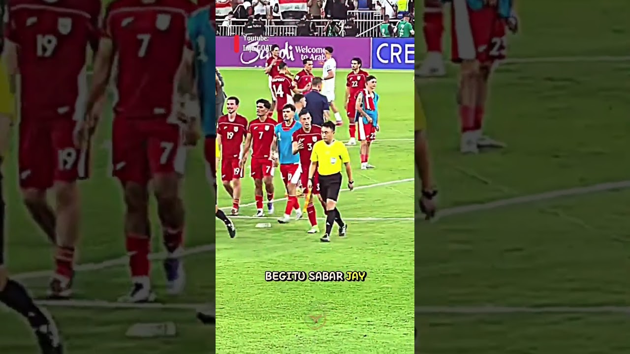 Youtube Thumnail image of : Jay idzes ditolak salaman oleh wasit Indonesia vs irak