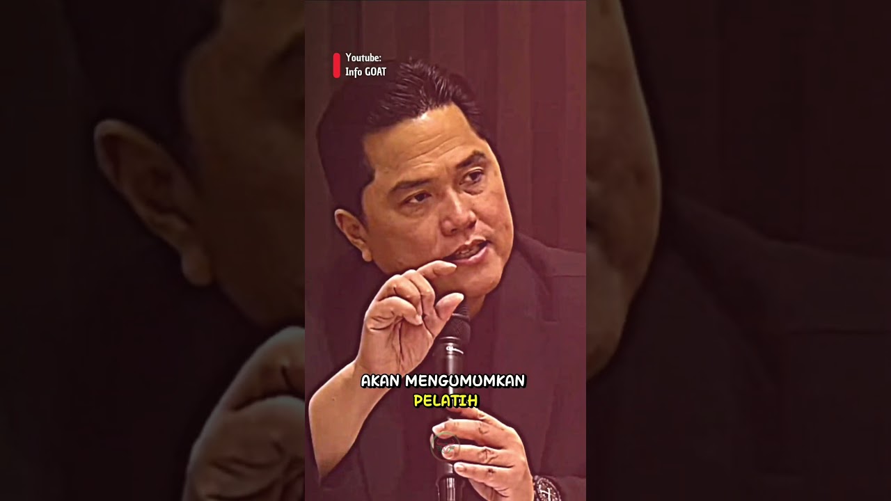 Youtube Thumnail image of : Alhamdulillah sore ini Erick akan mengumumkan pelatih baru Timnas Indonesia,