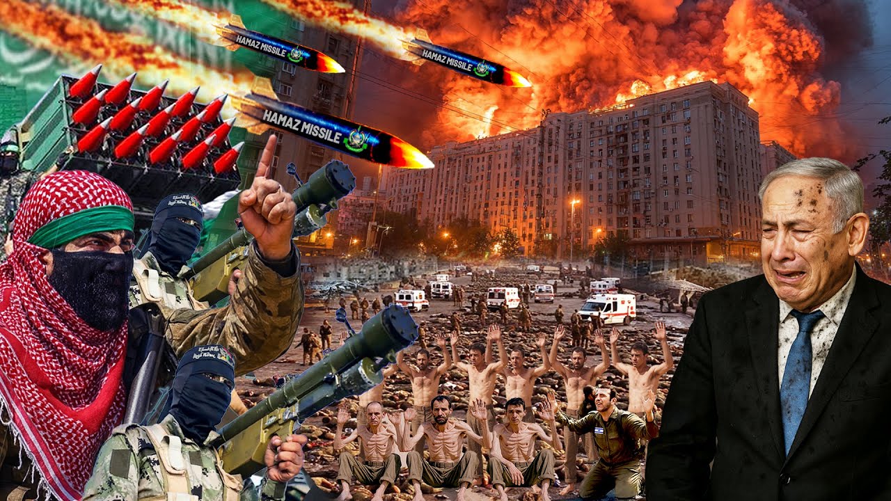 Youtube Thumnail image of : NETANYAHU PANIK, Ratusan Pasukan IDF Tewas? H4MAS Kembali Luncurkan Serangan Roket Bombardir Israel