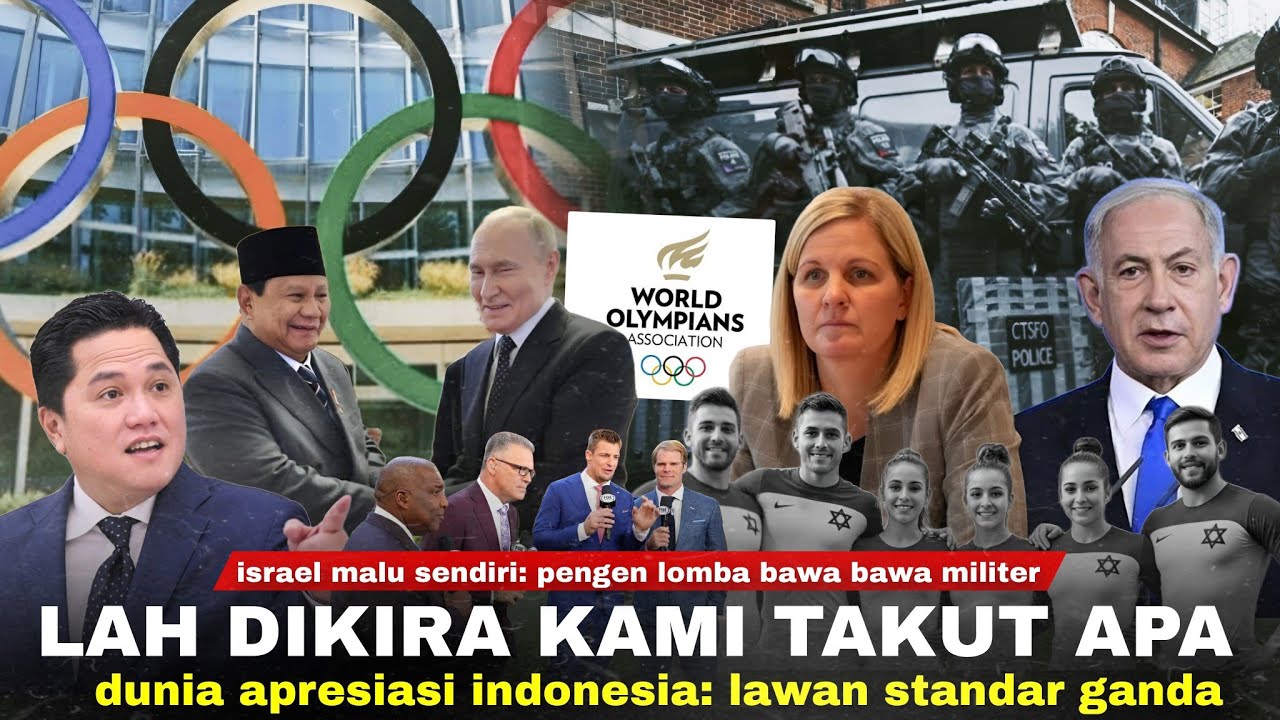 Lah Mau Lomba Apa Perang? Bisa2nya Atlet Israel Bawa Tentara: IOC Kalah, Dunia Kagum Sama Indonesia