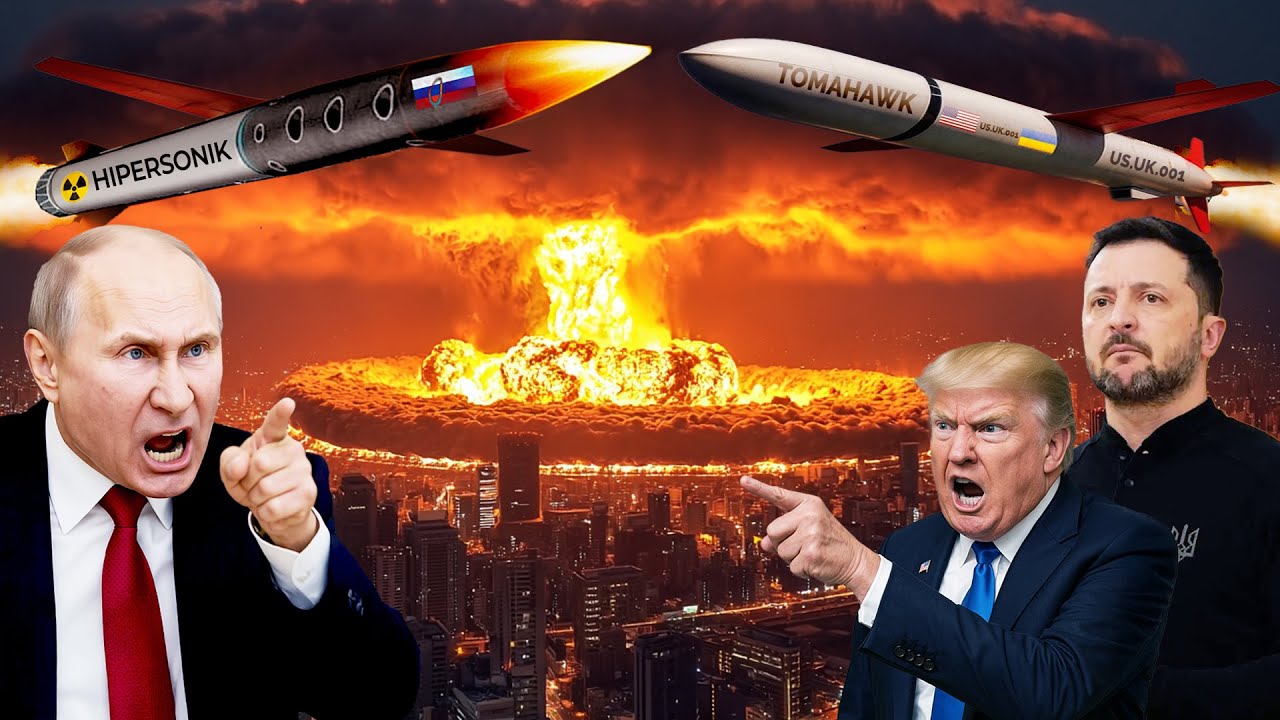 Youtube Thumnail image of : TRUMP ANCAM PUTIN DENGAN RUDAL TOMAHAWK! Rusia Luncurkan Rudal Hipersonik Ke Ukraina, Kyiv Membara