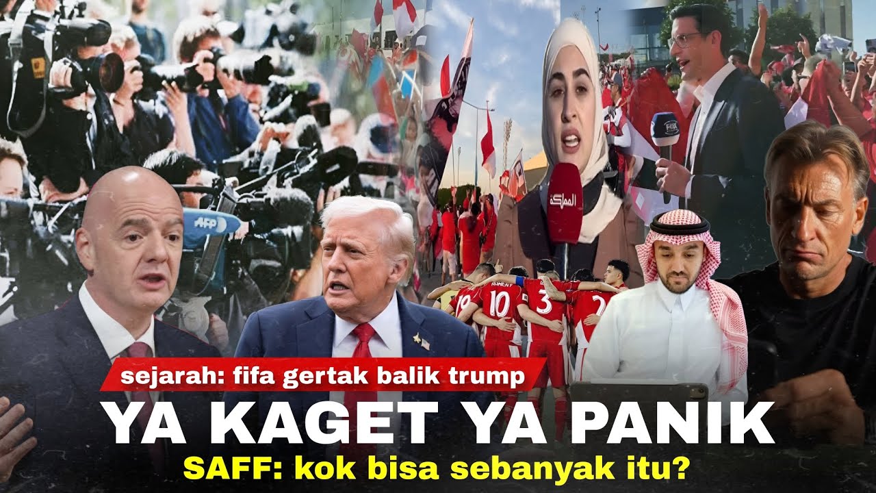 Youtube Thumnail image of : Live Ratusan Negara, Dipantau 192 Jurnalis. Arab "Ini Gila": Pertama Kali FIFA Berani Warning Trump