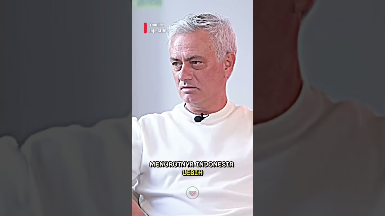 Youtube Thumnail image of : Jose Mourinho sindir keras! Ia bilang Timnas Indonesia tak cocok dilatih pelatih Belanda! Menurutnya