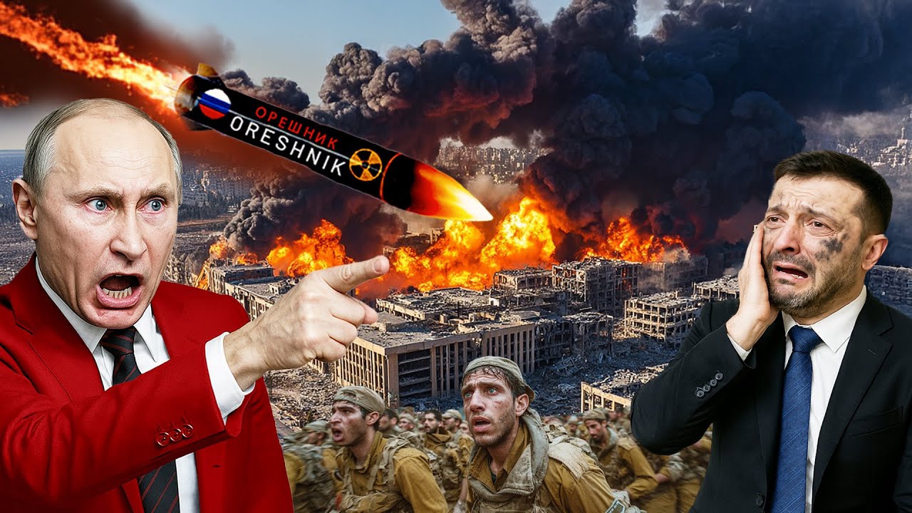 Youtube Thumnail image of : ZELENSKY MENGAKU KALAH TAK KUAT HADAPI RUSIA!? Putin Luncurkan Rudal Oreshnik Ratakan Kyiv
