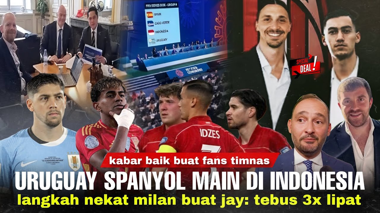 Youtube Thumnail image of : Kabar Baik Nih Buat Fans! FIFA Confirm 2 Negara Kuat Masuk Grup Indonesia. Jay Januari Ke Milan