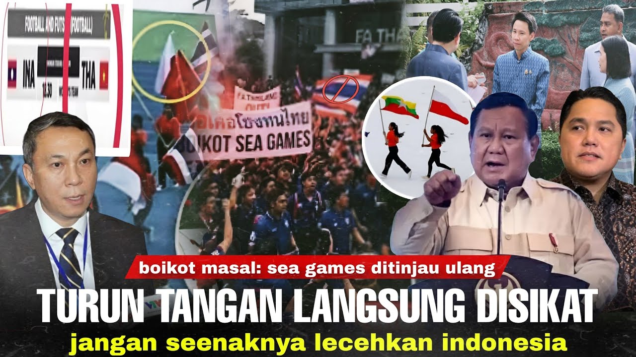 Youtube Thumnail image of : Disorot Dunia! Prabowo Sikat Thailand "Jangan Seenaknya Hina Bendera Indonesia": Vietnam Ikut Protes