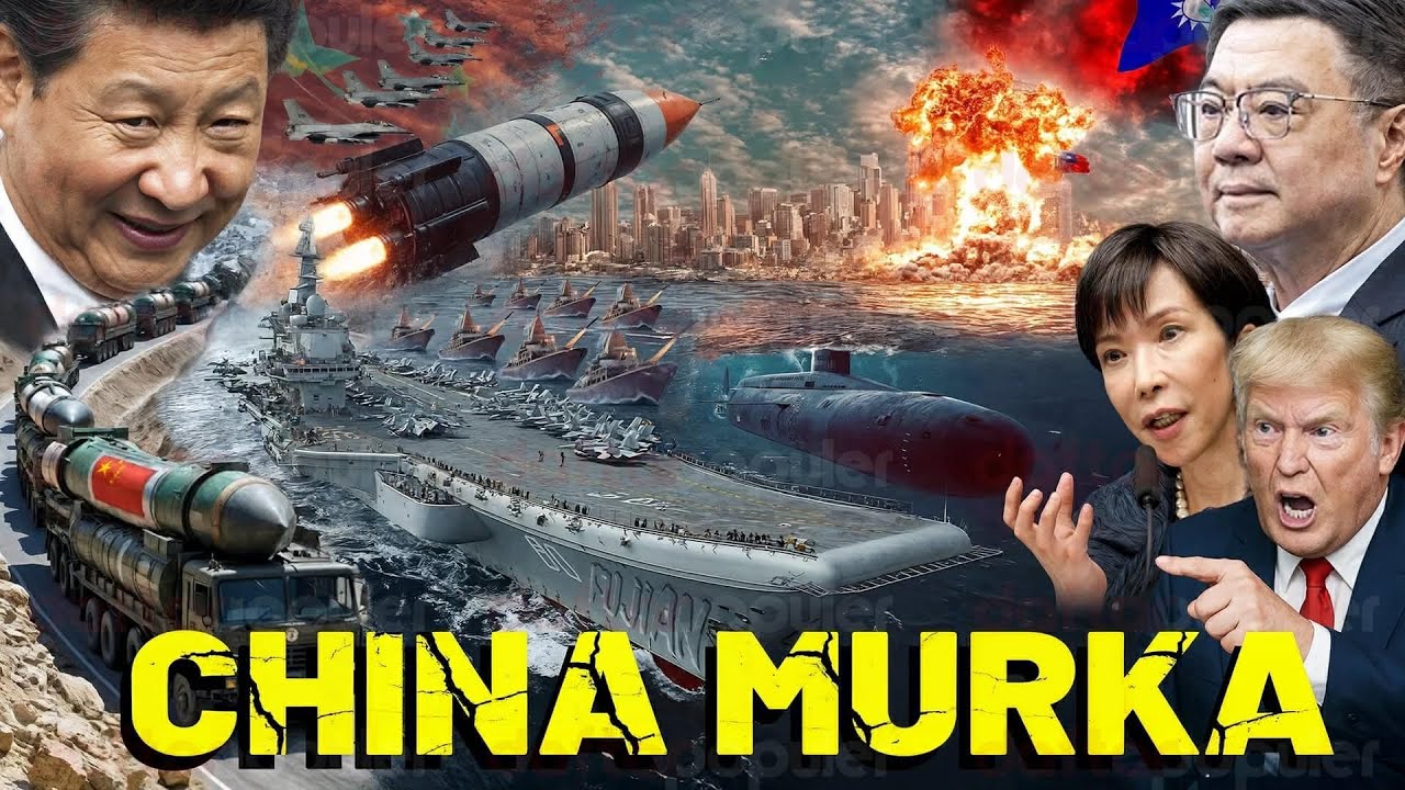 Youtube Thumnail image of : AS–Jepang Siap Lumpuhkan Fujian! China Kerahkan Armada Perang, Taiwan Peringatkan Serangan Besar Xi