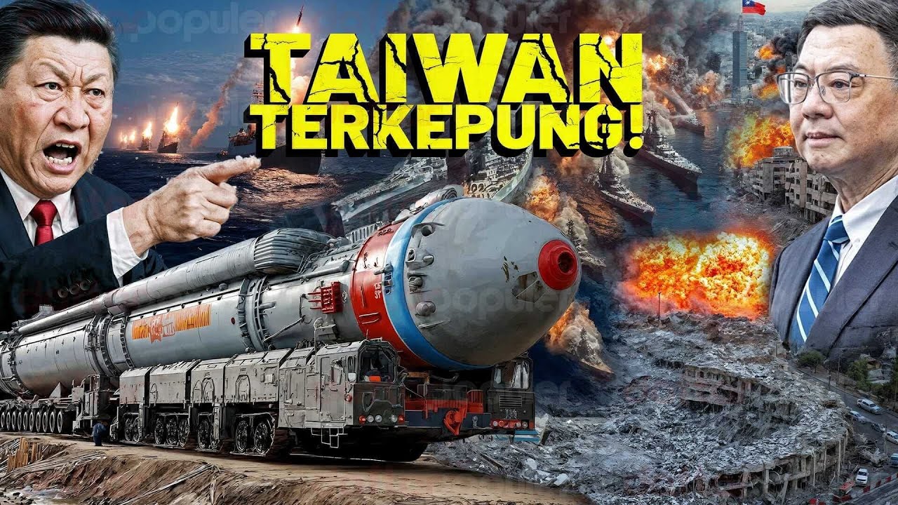 Youtube Thumnail image of : LANGKAH GILA BEIJING! Taiwan Diserang Militer China, Pemimpin Taipei Berani Tantang Xi Jinping