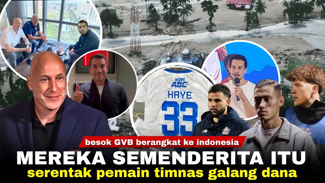 Youtube Thumnail image of : Info A1: GVB Berangkat Ke Indonesia! Haye Galang Dana, Ole & Verdonk Sedih 'Itu Tanah Leluhur Kami'
