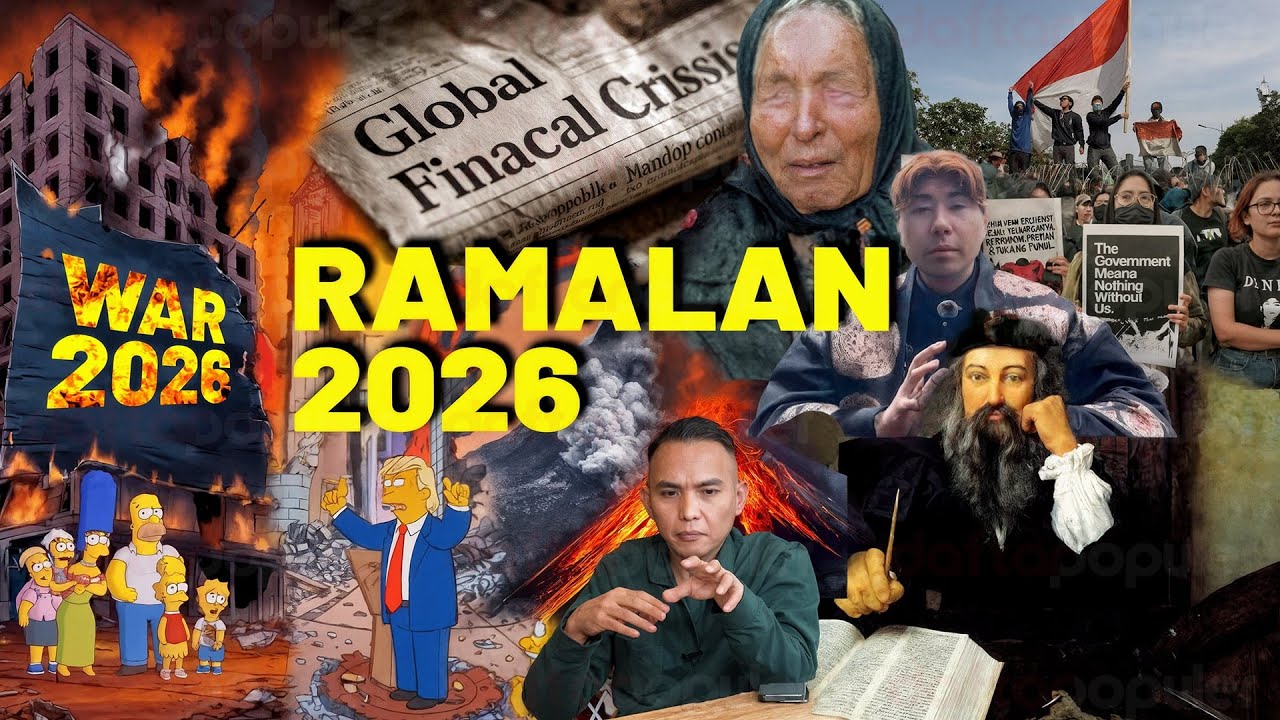 Youtube Thumnail image of : Prediksi 2026 Mengguncang Dunia! Dari Peramal Dunia, The Simpsons, hingga Indonesia