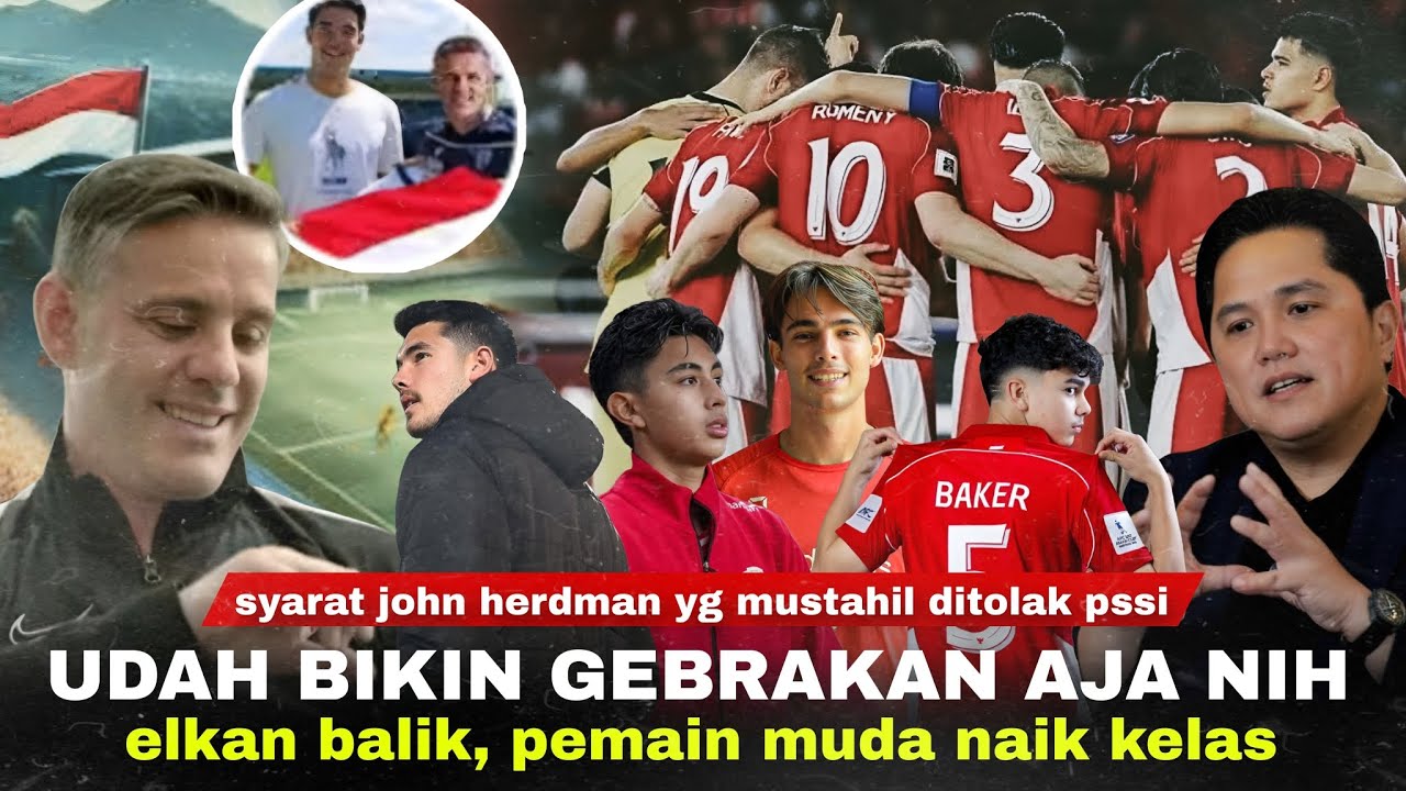 Youtube Thumnail image of : Elkan Dipanggil Lagi, Herdman: Saya Ingin Semua Pemain Terbaik Masuk! Prioritaskan Para Pemain Muda
