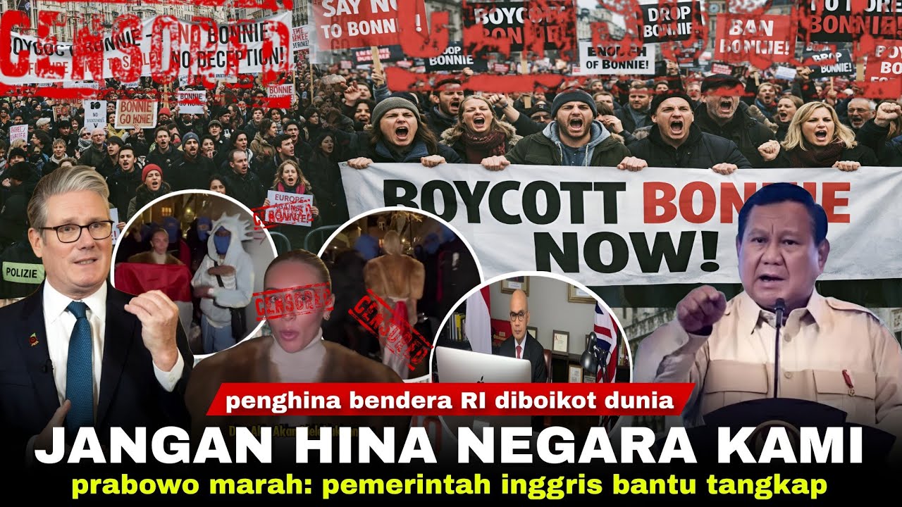 Youtube Thumnail image of : Jangan Main2 Sama Kami, Prabowo: Ini Soal Martabat Bangsa! Dunia Boikot B0NNI3 BLU3 Hina Bendera RI