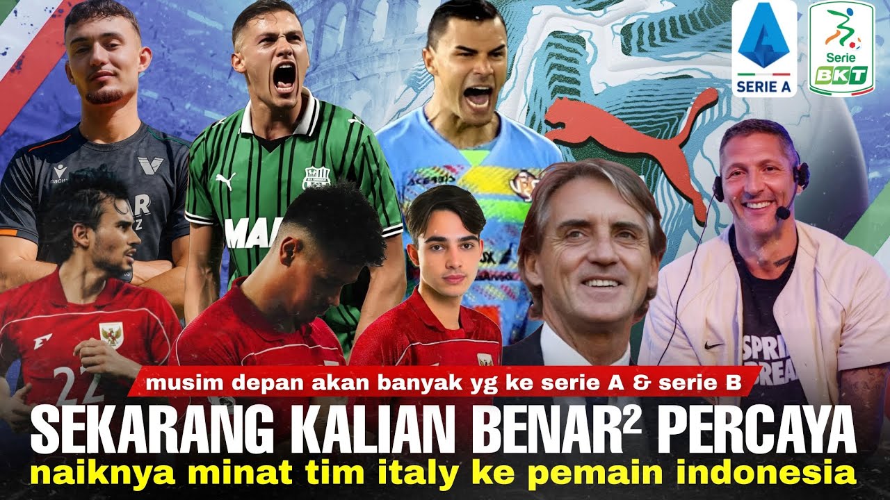 Youtube Thumnail image of : Mancini & Materazzi: Jangan Heran Jika Akan Lebih Banyak yg Datang. Italy Cocok dgn Pemain Indonesia