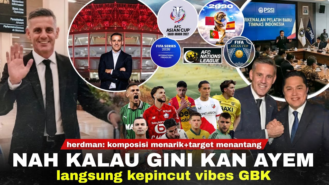 Youtube Thumnail image of : Herdman: Mereka Punya Komposisi yg Menarik:. Misi Pertama Menangkan FIFA SERIES. Kagum dgn Vibes GBK