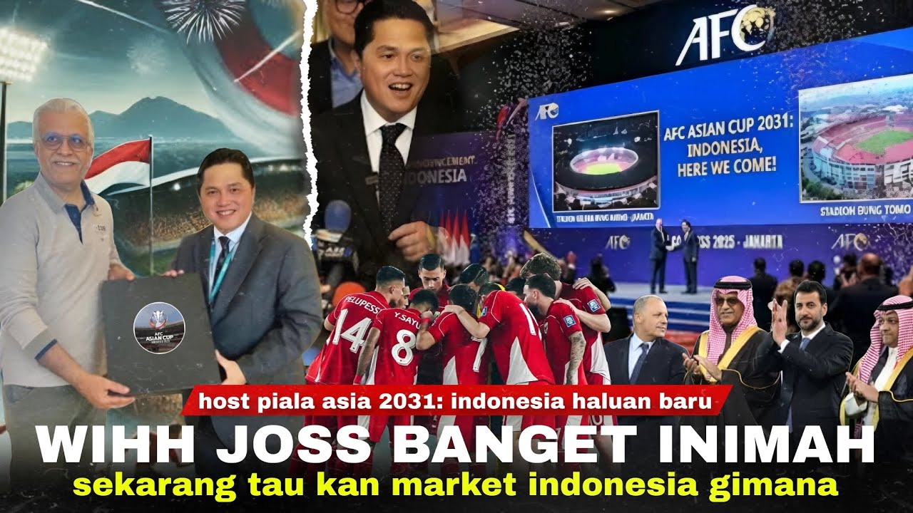 Youtube Thumnail image of : Jadi Host Event Terbesar ASIA! Indonesia Jadi Haluan Baru: AFC Setuju 'Sekarang Kami Tau Marketnya'