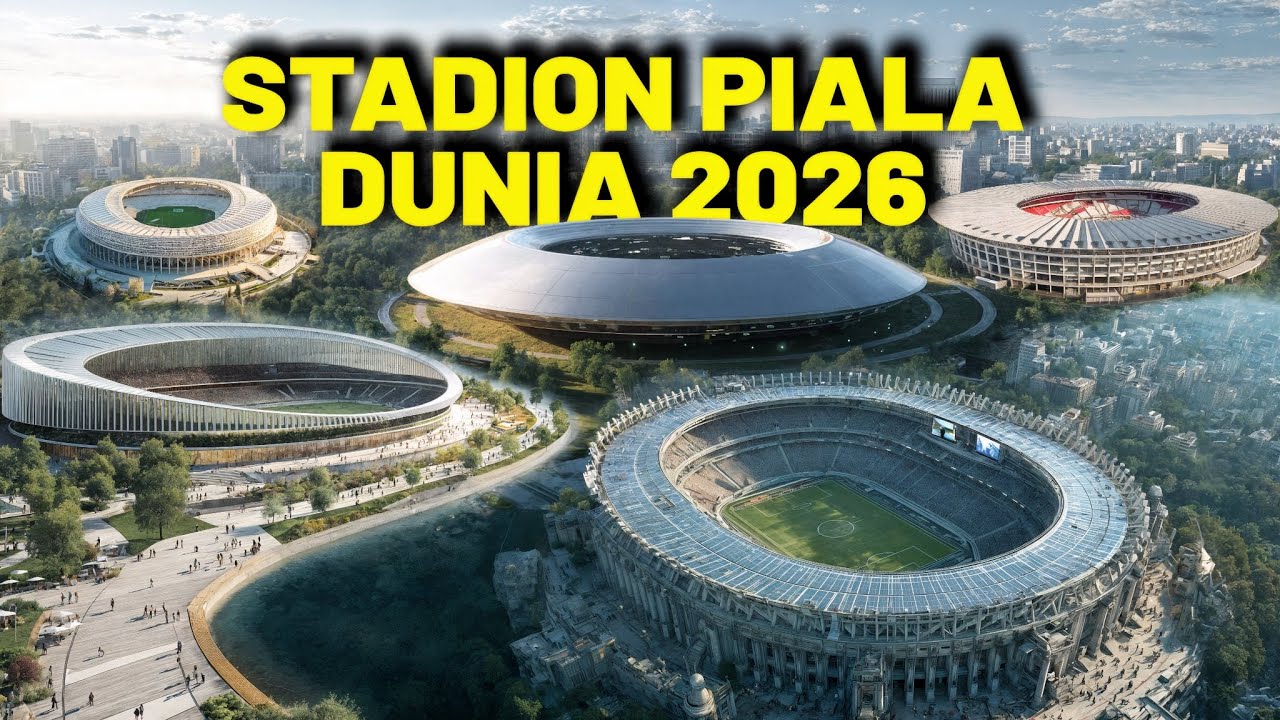 Youtube Thumnail image of : WAJIB TAHU!! Inilah 16 Stadion Piala Dunia 2026 di Amerika, Mexico, Kanada