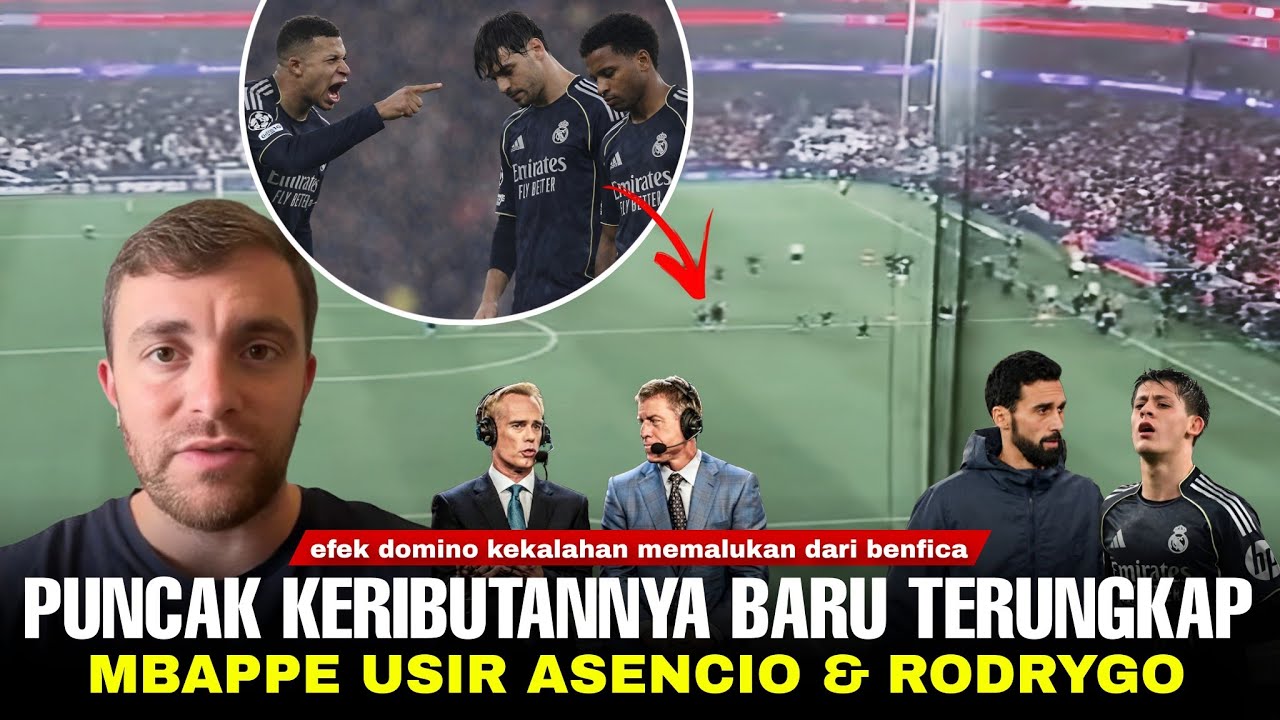 Youtube Thumnail image of : TERUNGKAP! Pertama Kali, Mbappe Ambil Alih Ruang Ganti, Usir 2 Pemain: Arda Guler Ngamuk Ke Arbeloa
