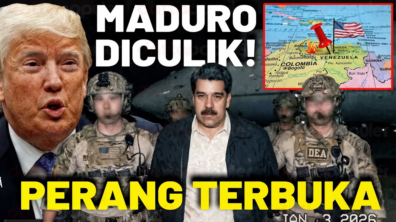 Youtube Thumnail image of : PERANG BESAR DIMULAI? Maduro Ditangkap AS Gegerkan Dunia, Trump–Venezuela di Ambang Konflik