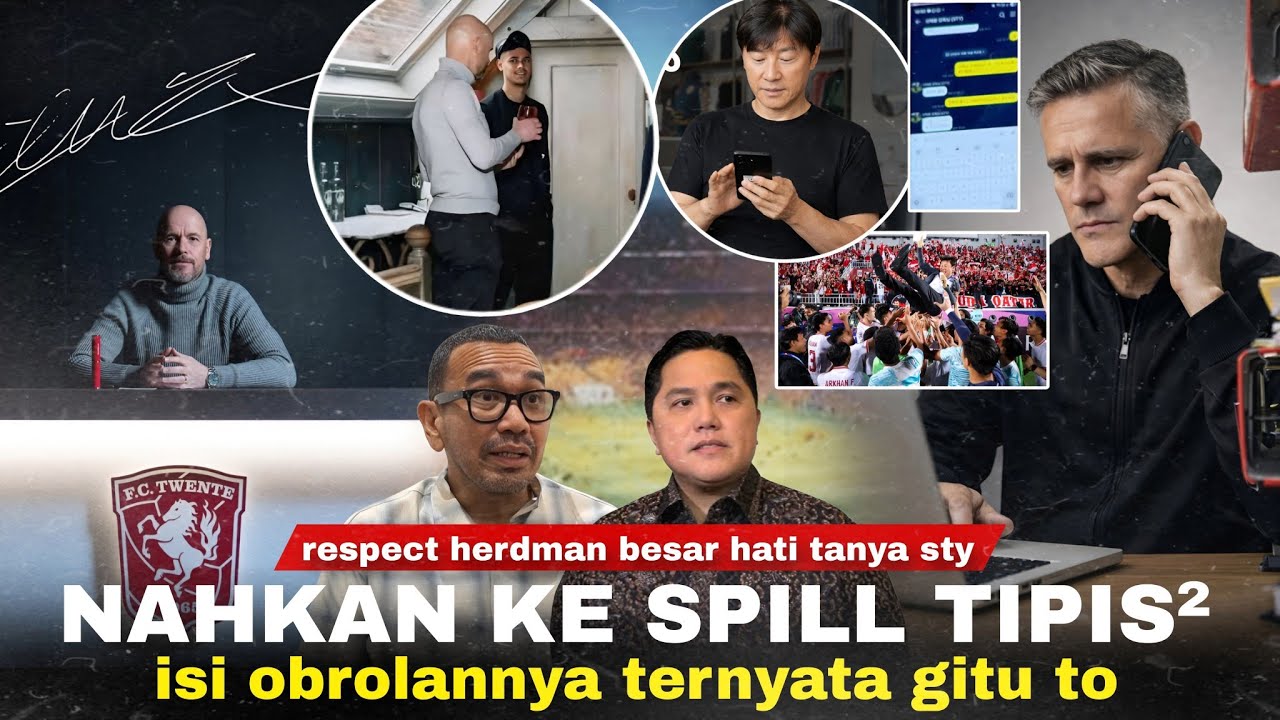 Youtube Thumnail image of : Diluar Dugaan PSSI, JH Hubungi STY 'Tips Menangkan Hati Fans': Ten Hag Ajak Mees Bicara Empat Mata
