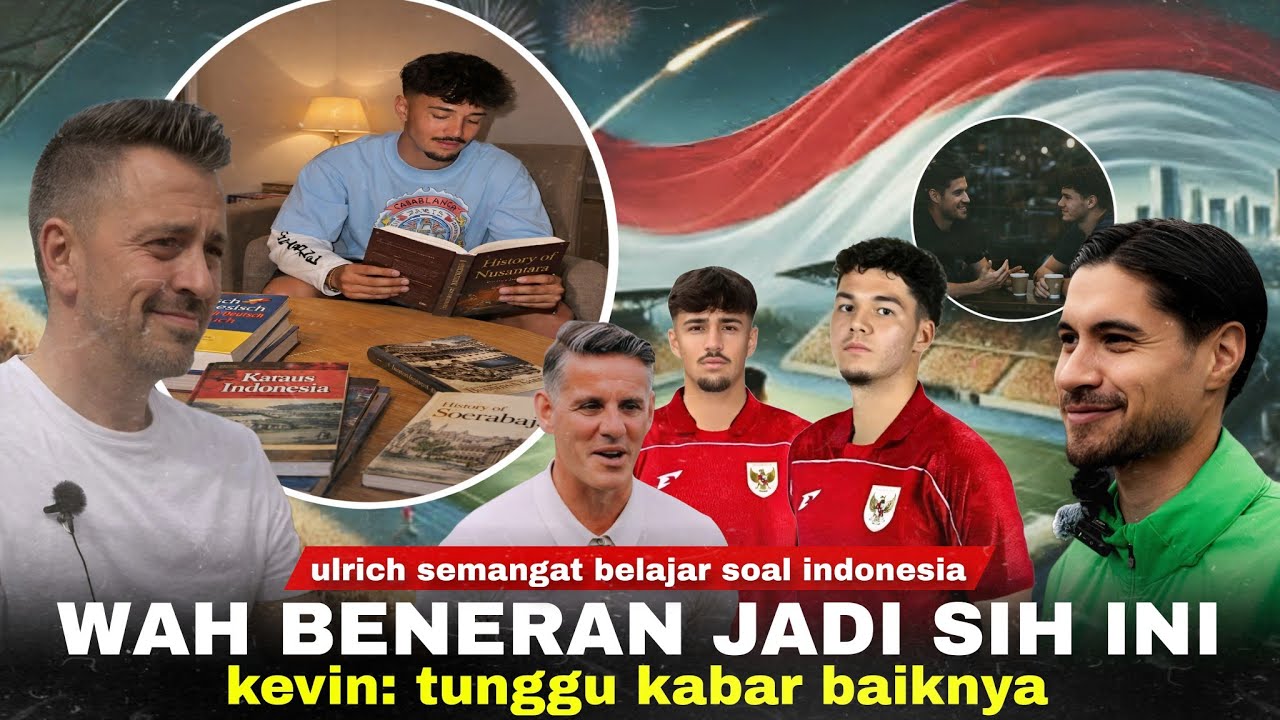 Youtube Thumnail image of : Di Spill Ayahnya Langsung: Ulrich Semangat Belajar Indonesia. Jenson Datangi Kevin. Herdman Gercep