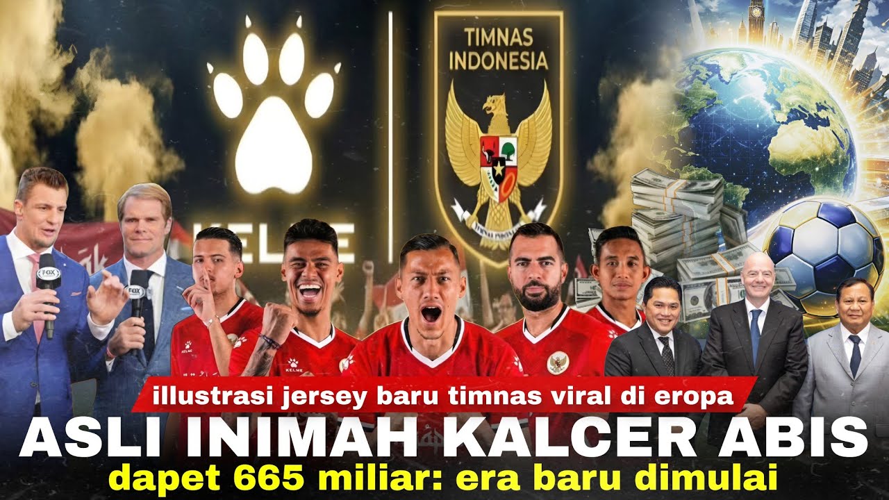 Youtube Thumnail image of : Baru Contoh Udah Laris: Jersey KELME Timnas Kalcer Pol! Viral di Eropa. 665 M Buat Timnas, Era Baru