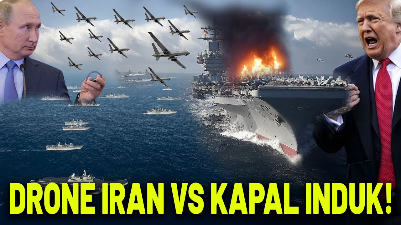 1.000 Drone Iran Bergerak, Kapal Induk AS Siaga – Dunia Menunggu Apa yang Terjadi Selanjutnya