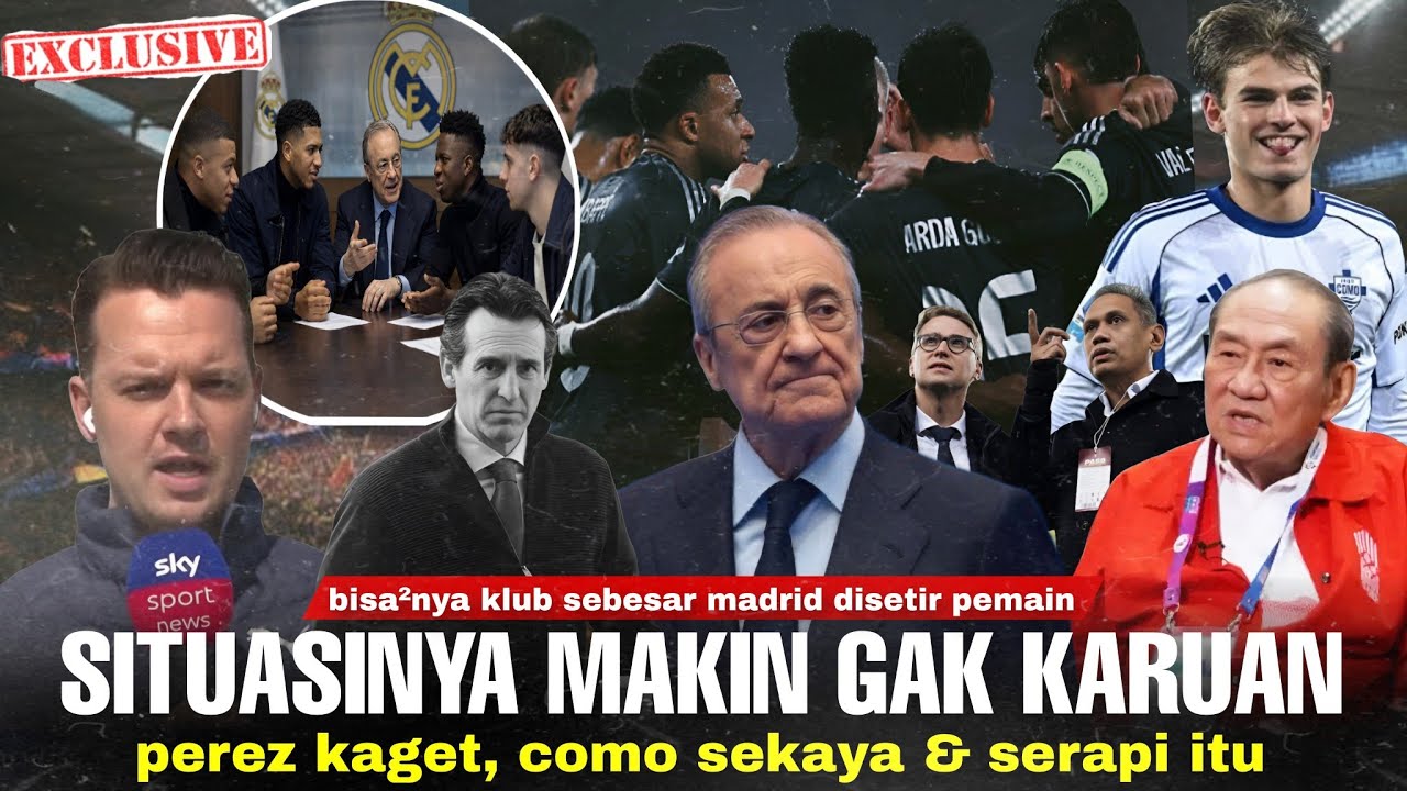 Youtube Thumnail image of : KACAU! 4 Pemain Temui Perez Tolak Emery Jadi Pelatih Baru: Ayolah Gausah Gengsi Belajar Dari COMO