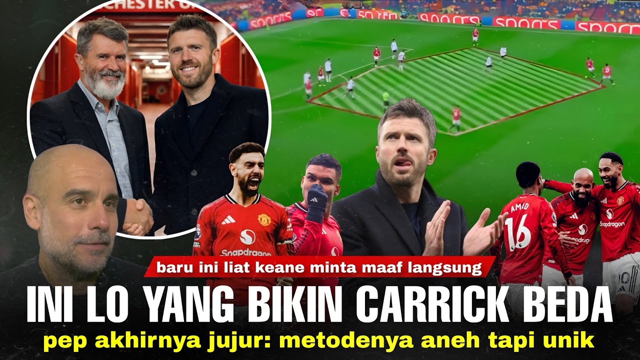 Youtube Thumnail image of : Langka Terjadi, Roy Keane Minta Maaf Didepan Carrick: Pep 'Ini Bahaya'. Pemain Sama Rasanya Kok beda
