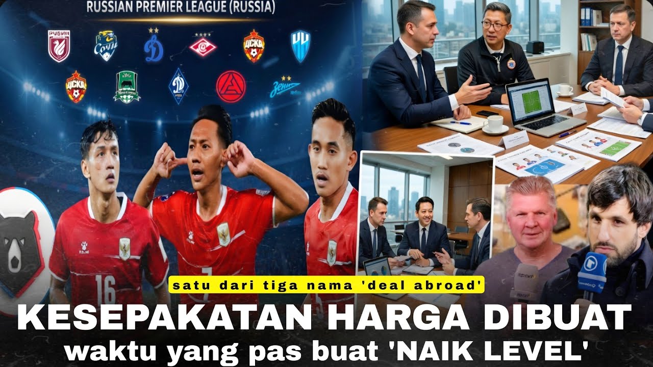 Youtube Thumnail image of : INFO A++: 3 Pemain Lokal Garuda OTW Tim Liga Rusia, Negosiasi Dimulai! Persib Persija Ambil Sikap