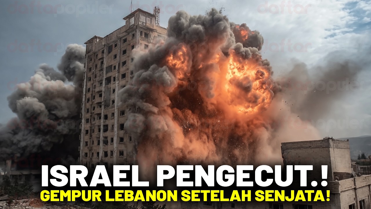 Youtube Thumnail image of : Iran Balaskan Dendam Lebanon, Kota Israel Hancur Digempur 400 Rudal Iran