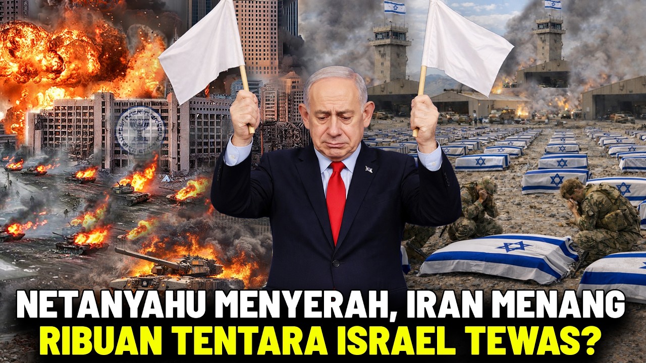 Youtube Thumnail image of : SERANGAN BALAS DENDAM IRAN-LEBANON KE ISRAEL! Alutsista IDF Hancur Markas Mossad Jadi Kuburan Massal
