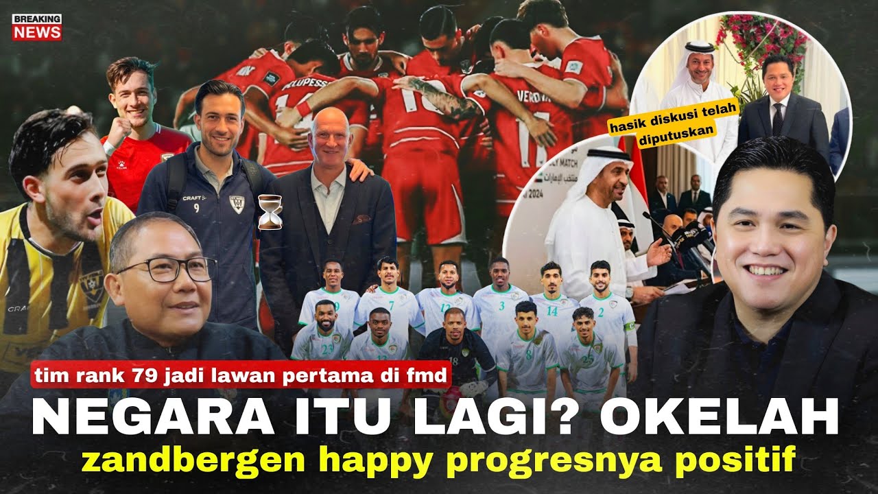 Youtube Thumnail image of : A+: Oman Tantang Garuda. Tim Ranking 70an Jadi Lawan Pertama di FMD! Zandbergen Buka Suara Progres