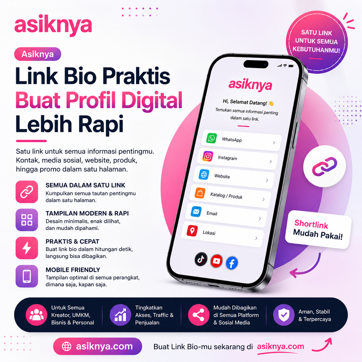 Asiknya Link Bio Praktis Buat Profil Digital Lebih Rapi